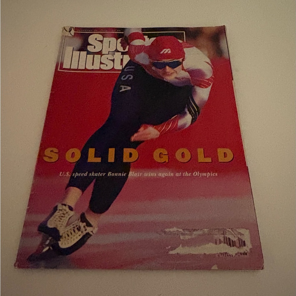 Sports Illustrated Magazine - Solid Gold Cover 2/24/1992 Bonnie Blair